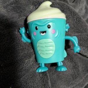 Aqua Blue Kids Bath Cup with Cream Lid